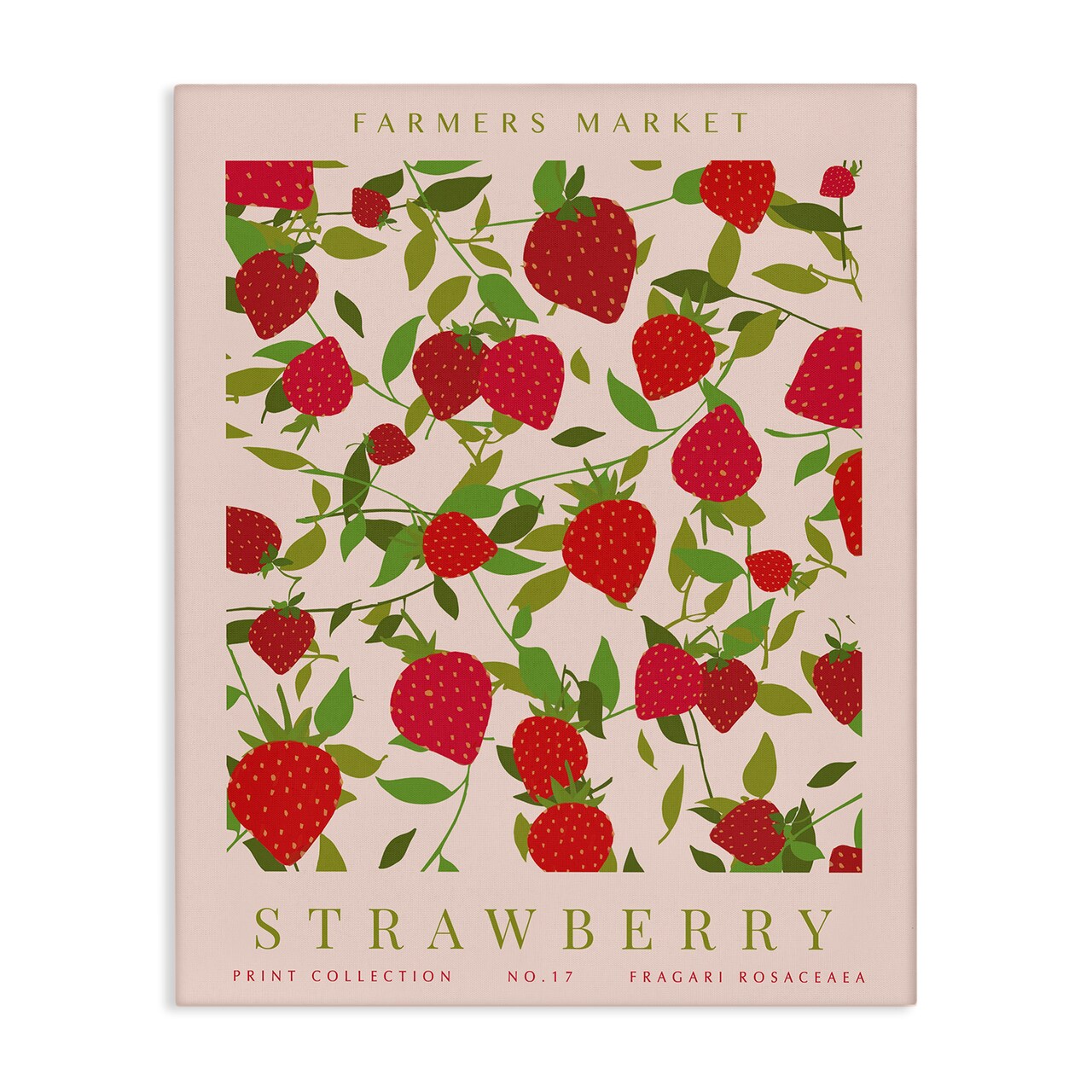 Stupell Industries Strawberry Gallery Print Canvas Design by Kamdon Kreations